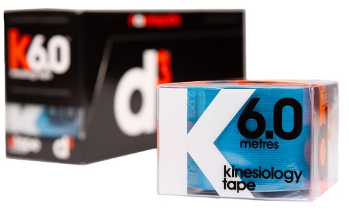 K6.0 Bande Kinésiologique Bleu Électrique 5cm x 6m – d3Tape