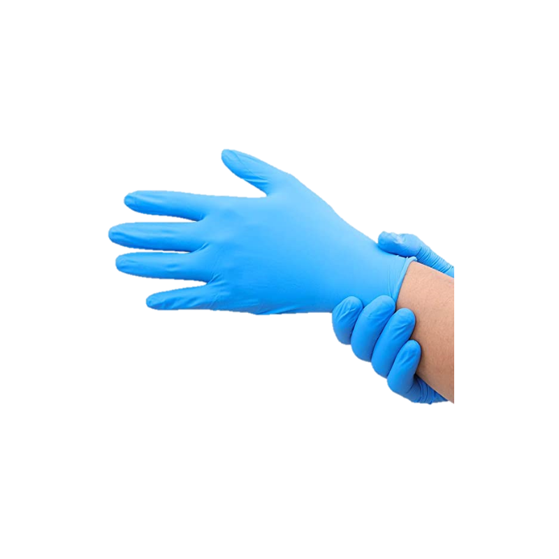 100 paires de gants de ménage bleus – Taille de gants 6,5 (S)