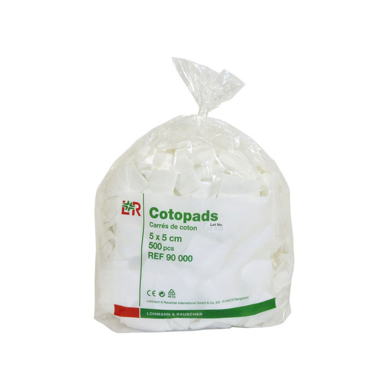 Coton Cotopads Carré – 5 x 5 cm – Lohmann & Rauscher