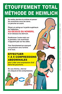 Affiche Méthode de Heimlich