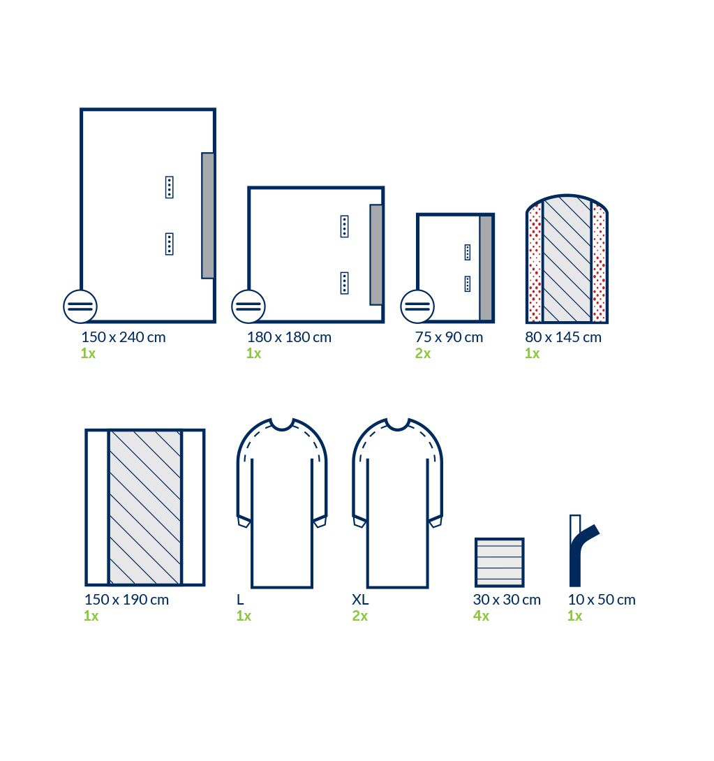 Set universel stérile standard n°5-G – 1 set