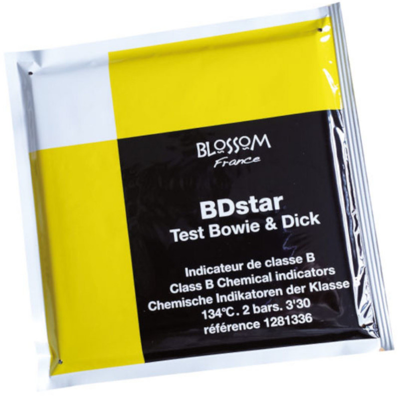 BDstar – Test de Stérilisation Autoclave Bowie et Dick – Blossom