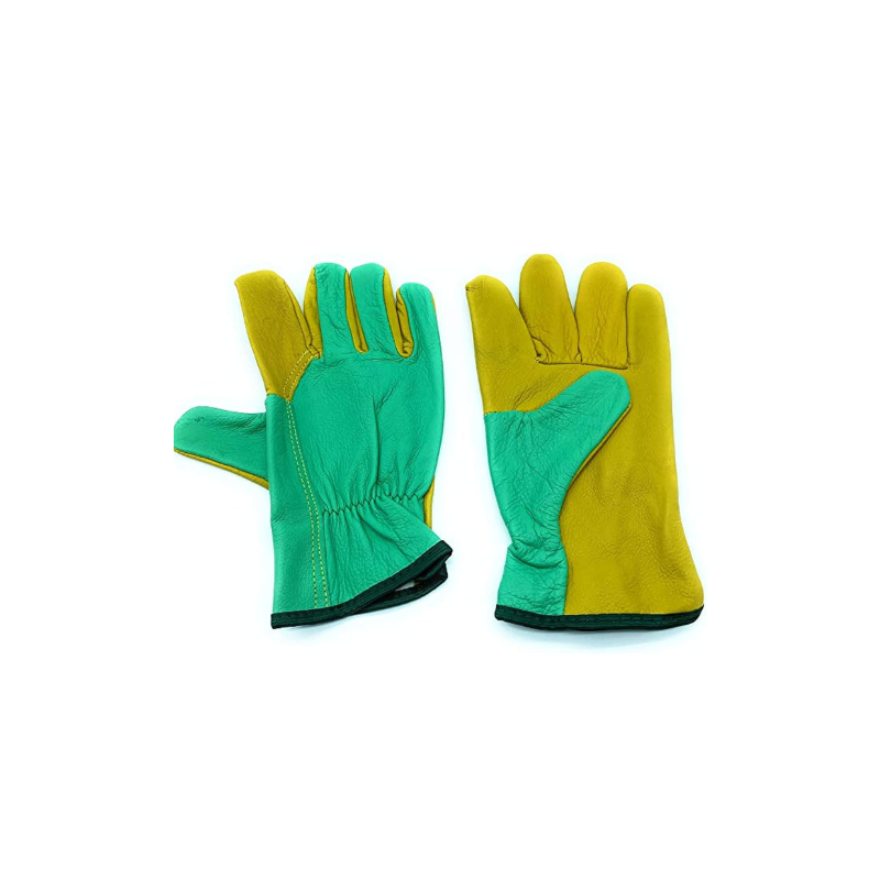 5 paires de gants en cuir pour les petits travaux, le bricolage et le jardinage