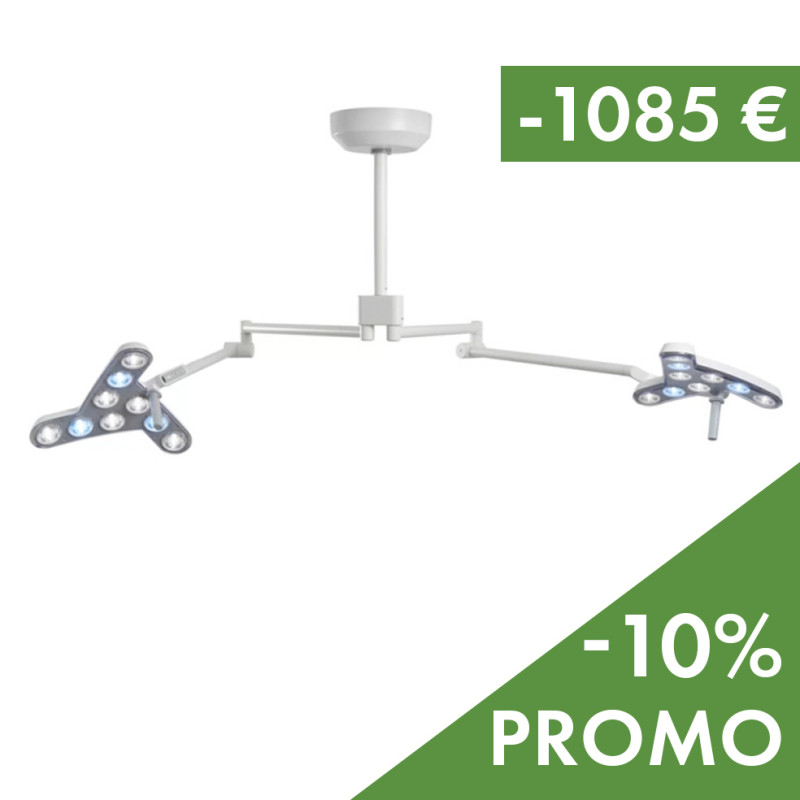 Triango 130 DUO – Lampe Petite Chirurgie – Fixation plafond – Waldmann