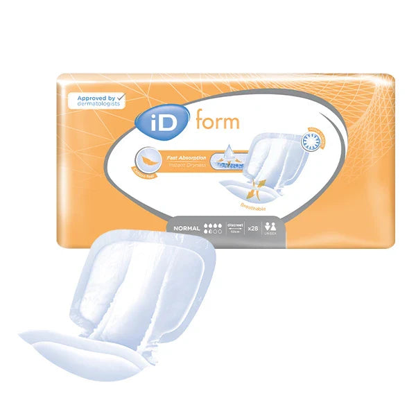 Ontex – Protection urinaire anatomique iD Form Normal – Sachet de 28 pièces