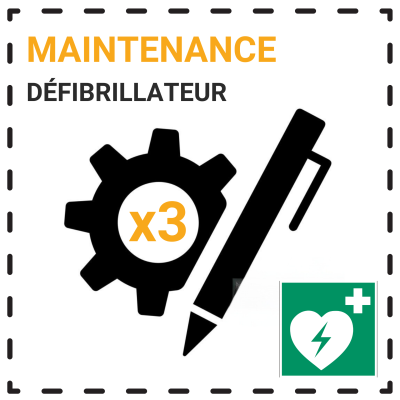 Pack maintenance défibrillateur 3 ans – toutes marques