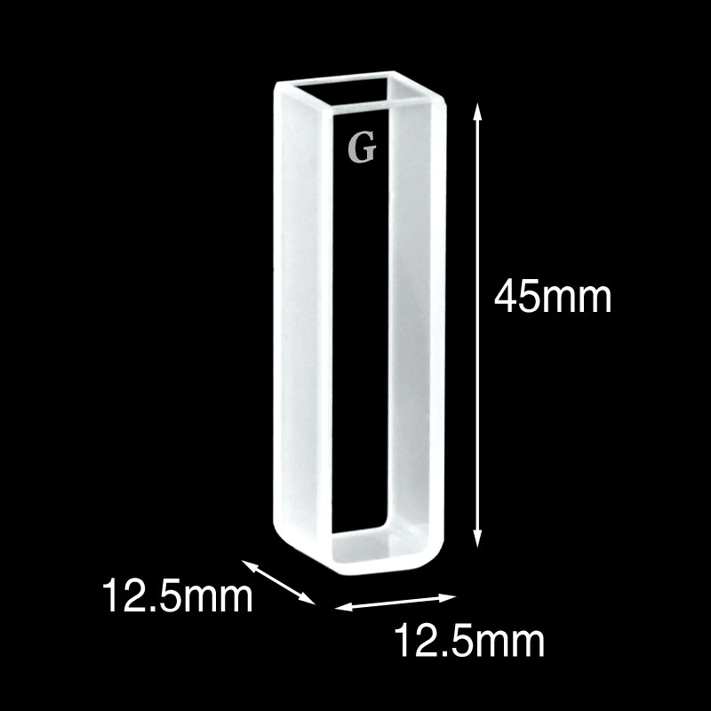 Cuves Marco en verre optique avec couvercle en PTFE, Lightpath 10 mm