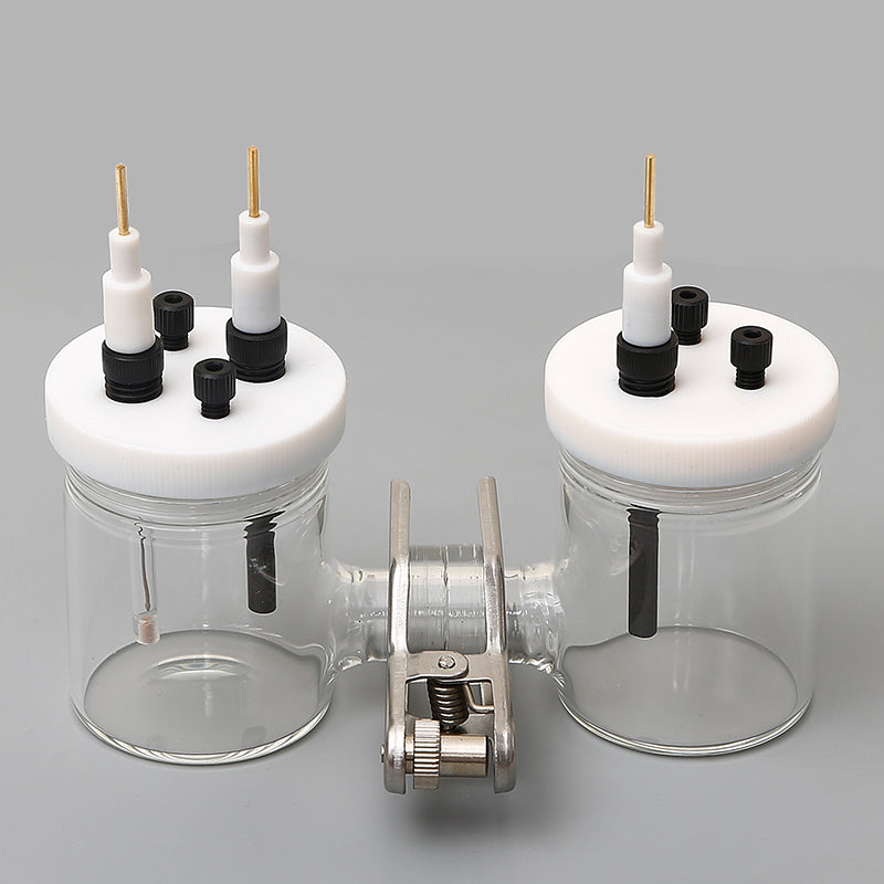 Réacteur électrochimique scellé à membrane double chambre, capacité 50 à 500 ml