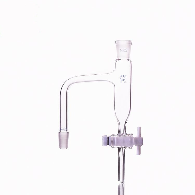 Récepteur de distillation avec robinet d’arrêt en PTFE