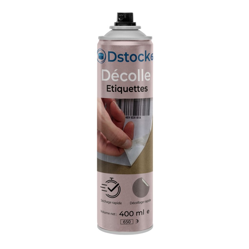 Décolle étiquettes 400 ml – Spray dissolvant adhésifs, colle.. – lot de 1