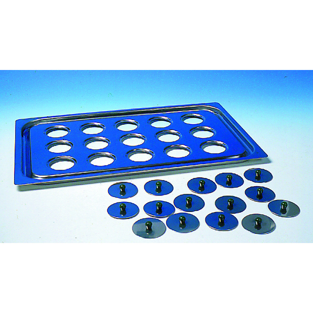 PLATEAU PLAT INOX 15 TROUS D45.5MM POUR BAIN-MARIE BM100