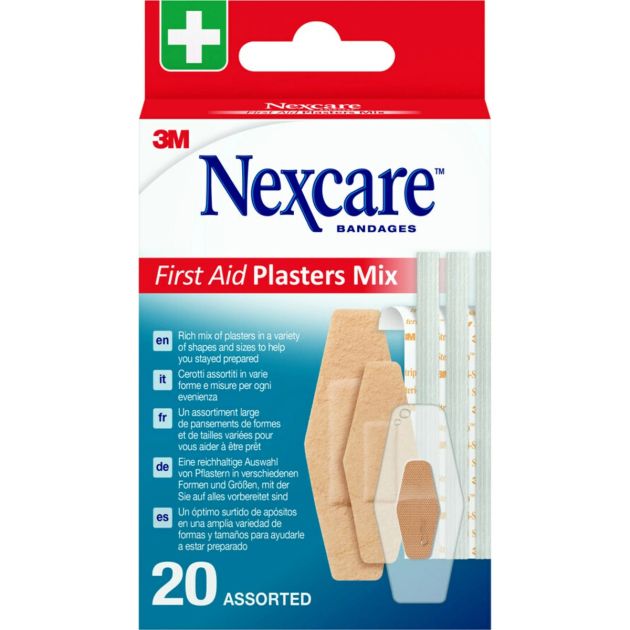 Nexcare First Aid de pansements, 5 tailles assorties, 20 pièces