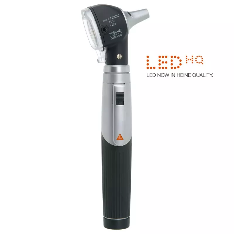 OTOSCOPE MINI 3000 FIBRE OPTIQUE À LED HEINE + 4 SPÉCULUMS RÉUTILISABLES