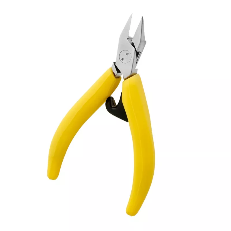 PINCES À ONGLES ERGONOMIQUE 13 CM JAUNE MORS PLATS 15 MM