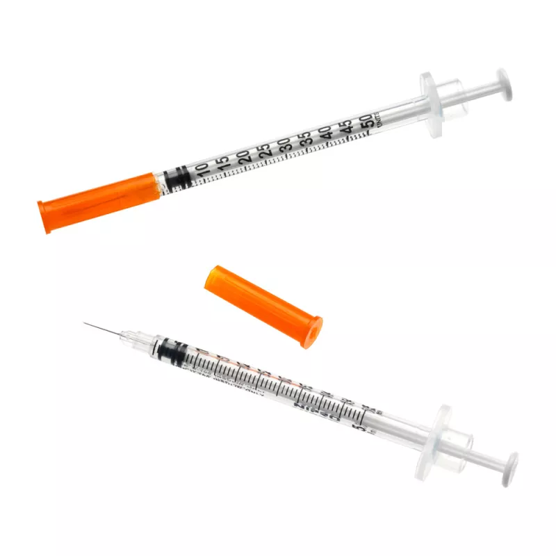 SERINGUES 1ML INSULINE AVEC  AIGUILLES SERTIE 29G