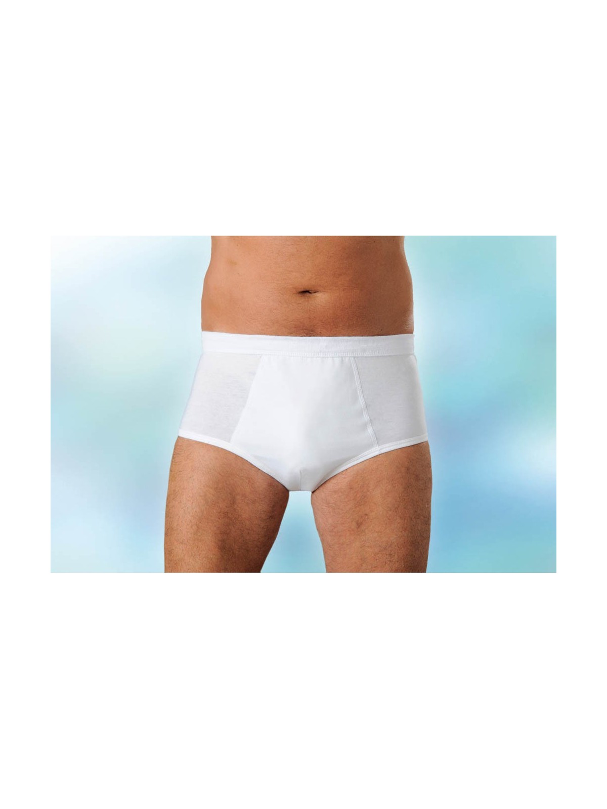 Slip fermé homme blanc taille 3