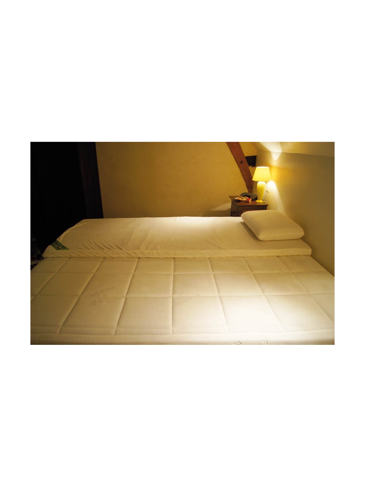 Sur-matelas Vegelya 80 x 200 cm